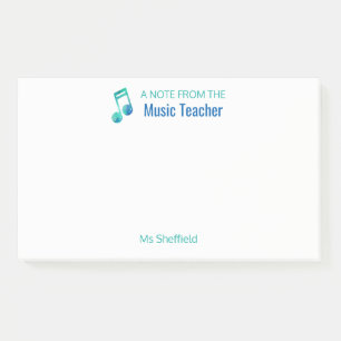 A Note From The Music Teacher Personalised Musical