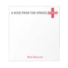A Note From the School Nurse Personalised