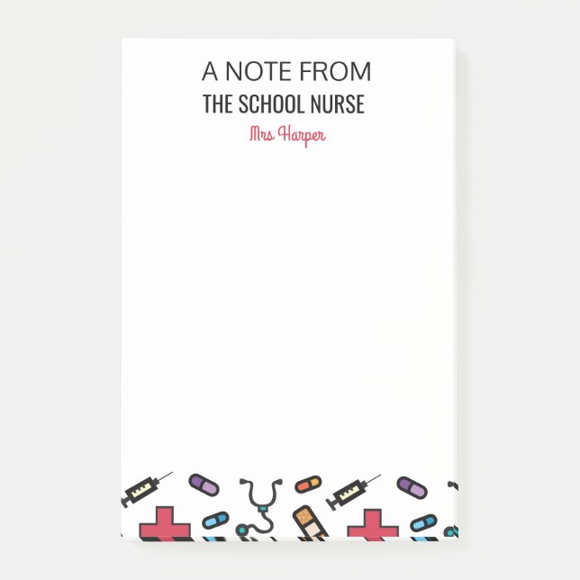 A Note From The School Nurse Personalised Fun (Front)