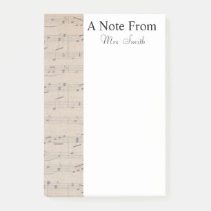 A Note From Vintage Sheet Music Note Musician