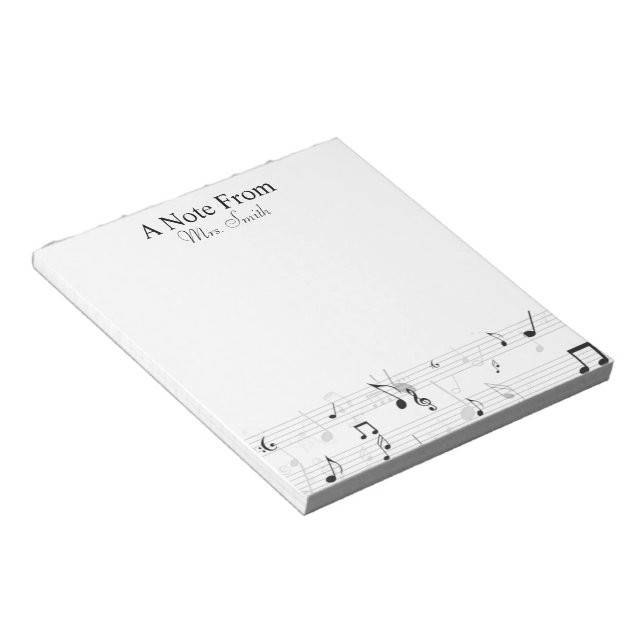 A Note From Whimsical Music Note Musician (Angled)