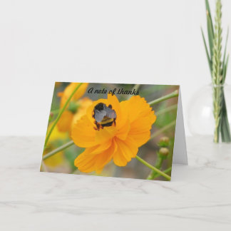 A note of thanks thank you card