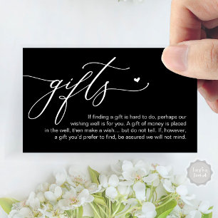 A note on gifts, Honeymoon Money Cash Fund Enclosure Card