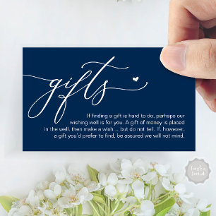 A note on gifts, Honeymoon Money Cash Fund Enclosure Card