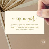 A note on gifts, Honeymoon Wish Fund Cash