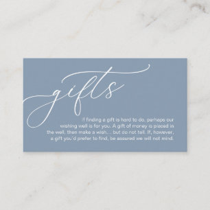 A Note On Gifts, Modern Romantic Elegant Wedding Enclosure Card