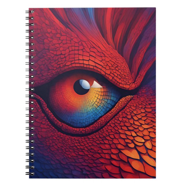 A Notebook with Striking Dragon Eye Art (Front)