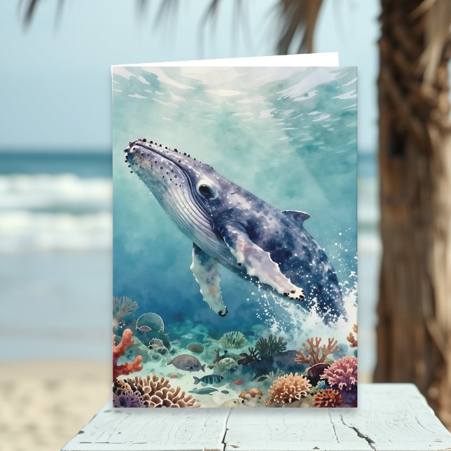 A Oceanic Themed Birthday Poem  Card (Creator Uploaded)