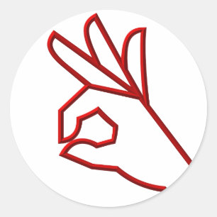 A-Okay Classic Round Sticker