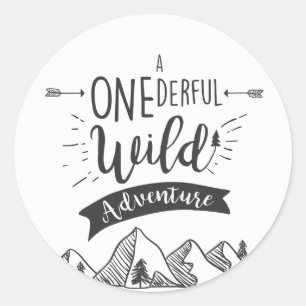 A Onederful Wild Adventure Favour Tag Cupcake Labe