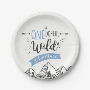 A Onederful Wild Adventure Paper Plate Boy