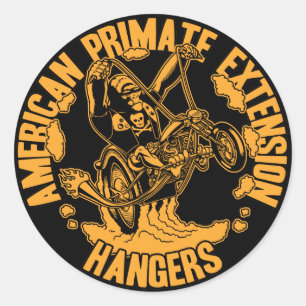 A>P>E> Hangers Classic Round Sticker