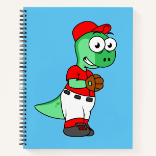 A Pachycephalosaurus Baseball Pitcher. Notebook