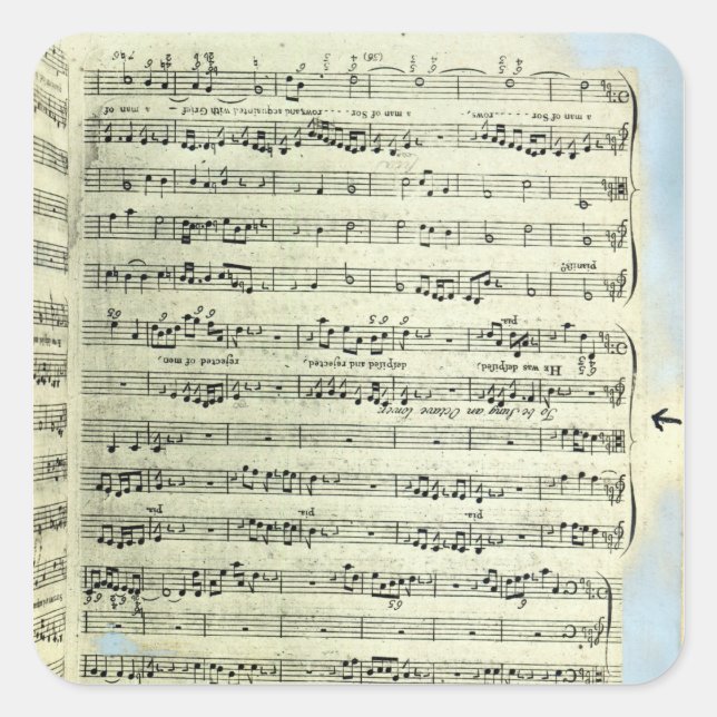 A page from one of the only two copies square sticker (Front)