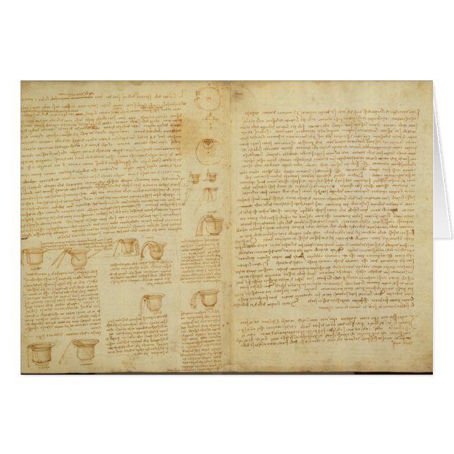 A page from the Codex Leicester, 1508-12 (Front Horizontal)