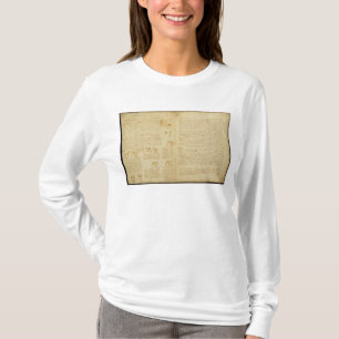 A page from the Codex Leicester, 1508-12 T-Shirt