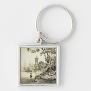 A Pagoda on the Macao-Canton Canal, plate 21 from Key Ring