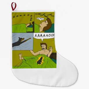 A painful wake up  large christmas stocking