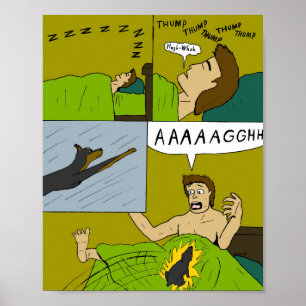 A painful wake up poster