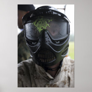 A paintball round poster