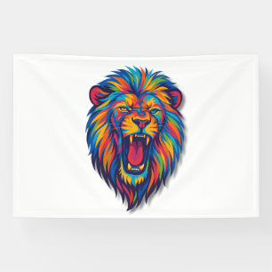 A PAINTED LION Banner