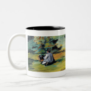A Painter At Work - Paul Cezanne - c1874 Two-Tone Coffee Mug