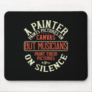 A Painter Paints Pictures On Canvas. Mouse Pad