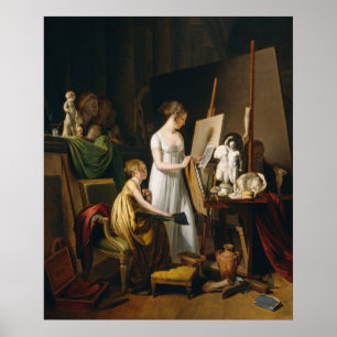 A Painter's Studio - Louis-Léopold Boilly Fine Art Poster