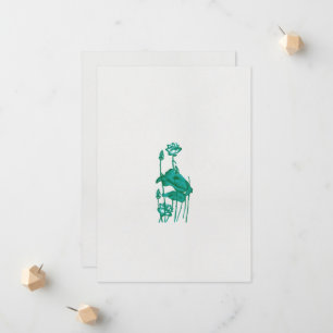 a painting of a flower and a fish on a black backg announcement