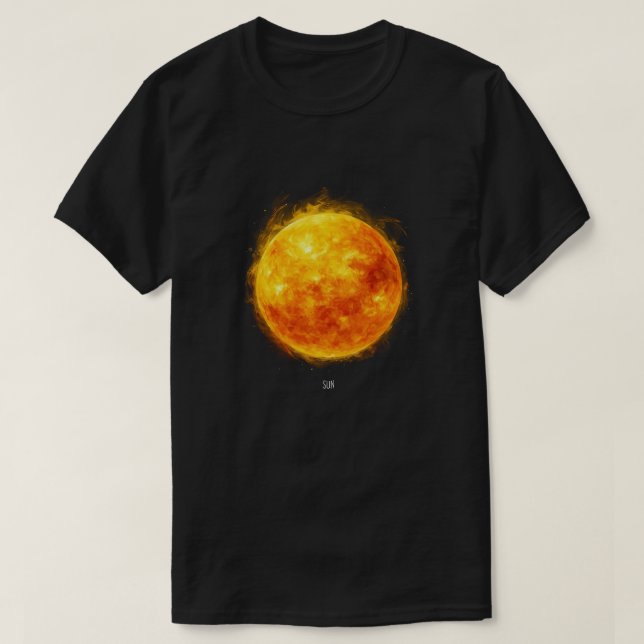 A painting of the sun in a space T-Shirt (Design Front)