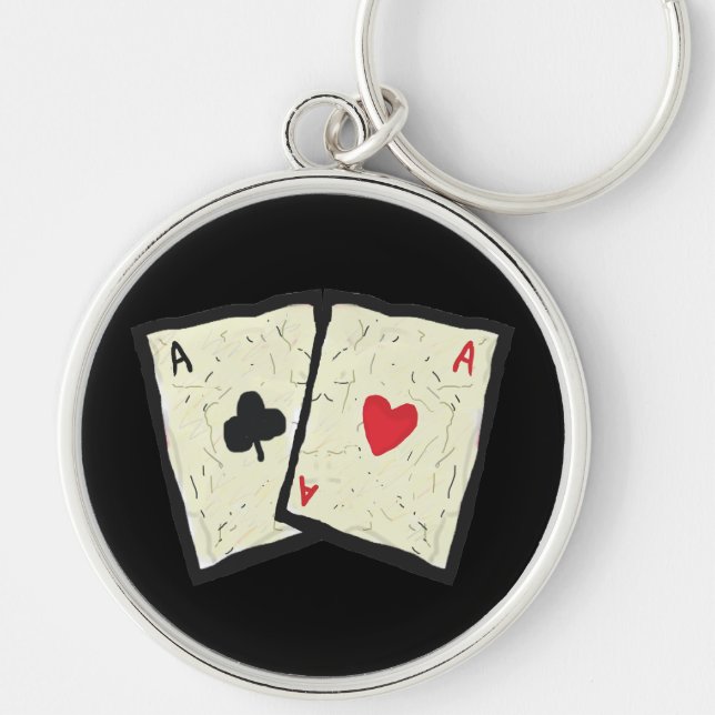 A Pair Of Aces Key Ring (Front)