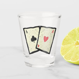 A Pair Of Aces Shot Glass