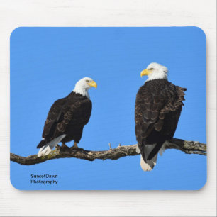 A Pair of Bald Eagles Mouse Pad