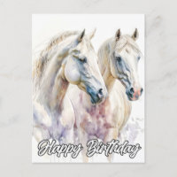 A Pair Of Beautiful Horses Illustration