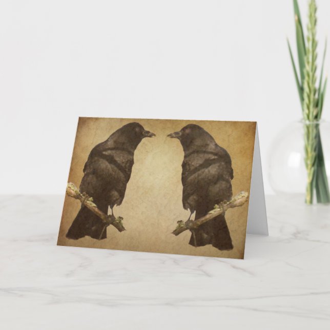 A Pair of Crows Card (Front)