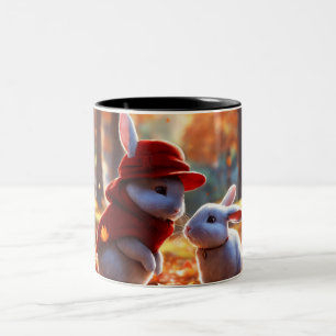 A pair of cute little bunnies classical mug