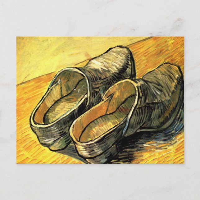 A Pair of Leather Clogs by Vincent van Gogh Postcard (Front)