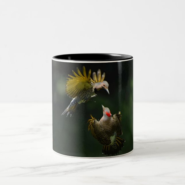 A Pair of Northern Flickers  Coffee Mug (Center)