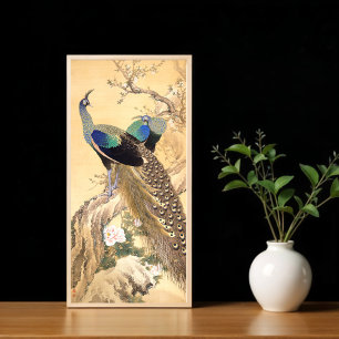 A Pair of Peacocks in Spring, Imao Keinen  Poster