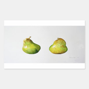 A Pair of Pears 1997 Rectangular Sticker