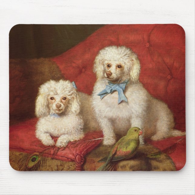 A Pair of Poodles Mouse Pad (Front)