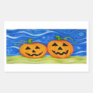 A Pair of Pumpkins Rectangular Sticker
