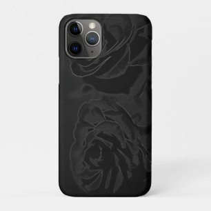 A pair of roses in black iPhone 11 pro case