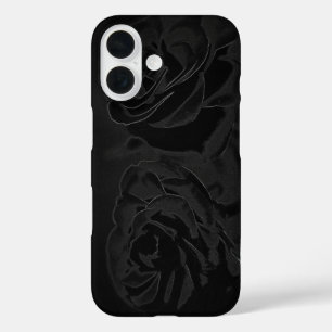 A pair of roses in black iPhone 16 case