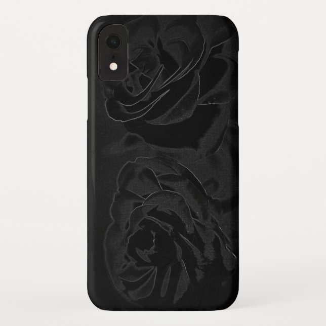 A pair of roses in black Case-Mate iPhone case (Back)
