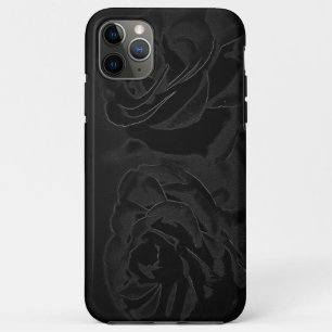 A pair of roses in black iPhone 11 pro max case