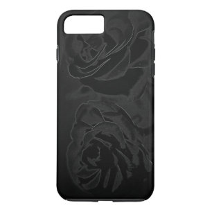 A pair of roses in black iPhone 8 plus/7 plus case