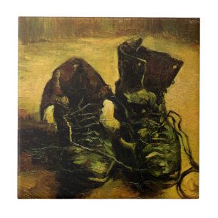 A Pair of Shoes by Vincent van Gogh Ceramic Tile