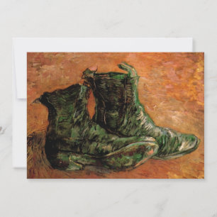 A Pair of Shoes by Vincent van Gogh Invitation