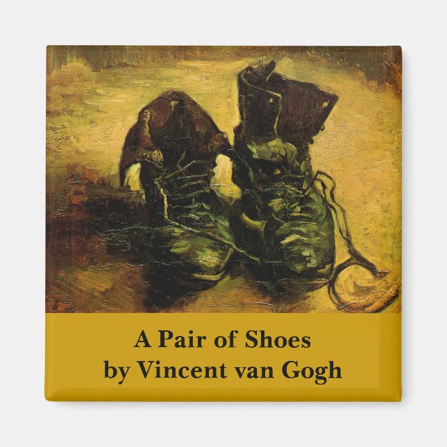 A Pair of Shoes by Vincent van Gogh Magnet (Front)